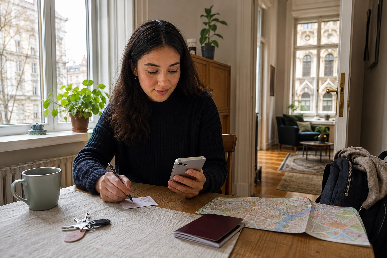 Newcomer preparing essential information before moving to Hungary